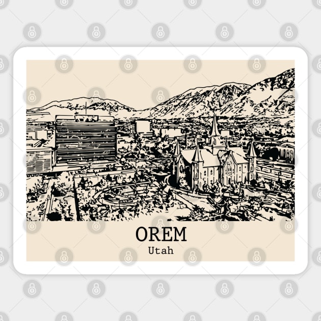 Orem - Utah Magnet by Lakeric